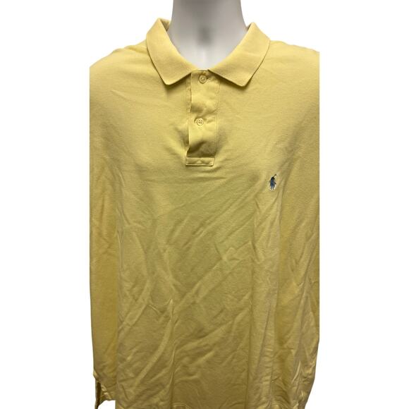 Polo Ralph Lauren Other - Polo Ralph Lauren Men's XXL Yellow Polo Shirt Blue Pony